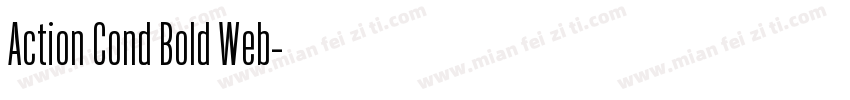 Action Cond Bold Web字体转换